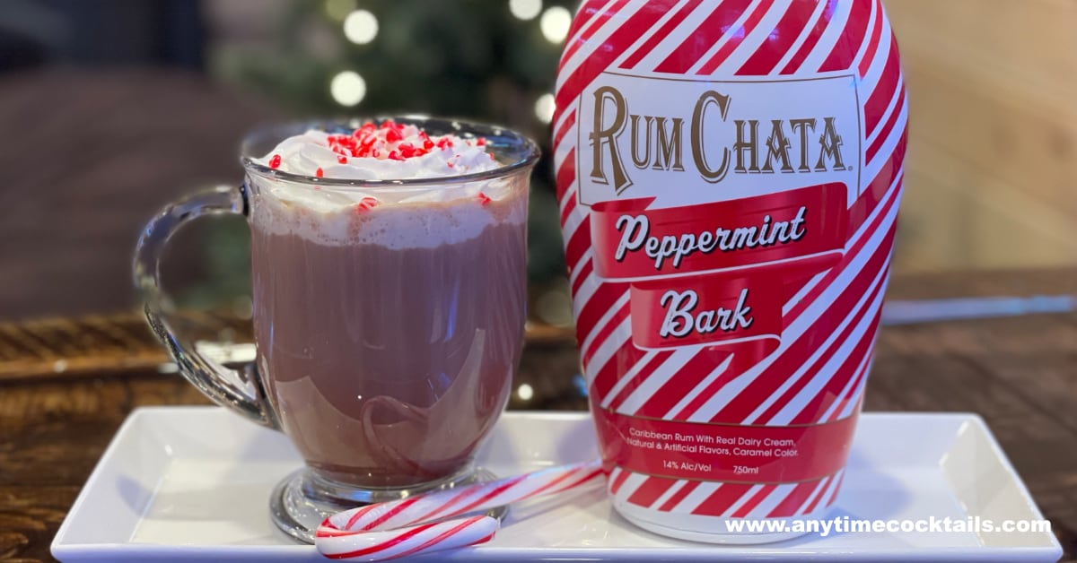 RumChata Peppermint Bark Hot Chocolate