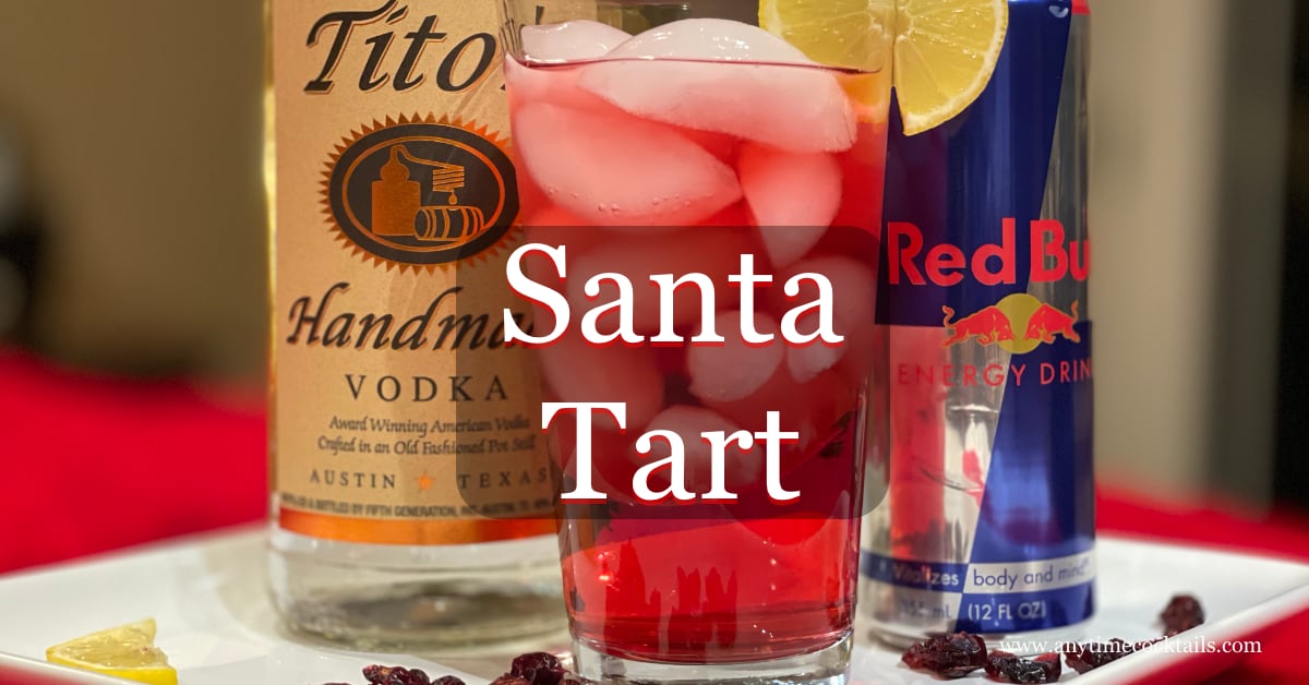 Santa Tart (Vodka, Cranberry & Red Bull)